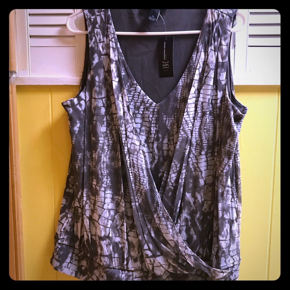 Snake skin print blouse